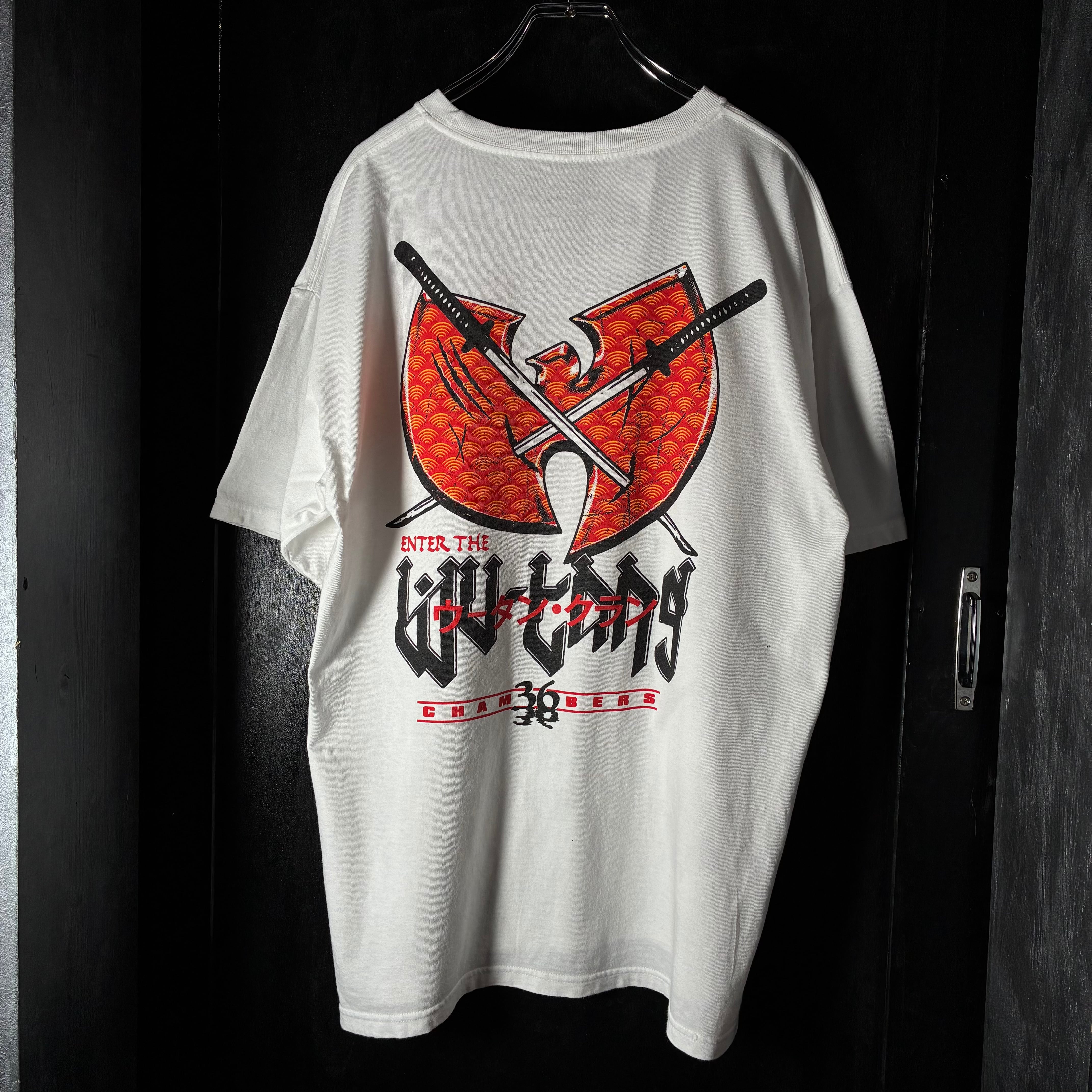 WU-TANG 燃えよウータンクラン ラッパーTシャツ ラップTシャツ 白