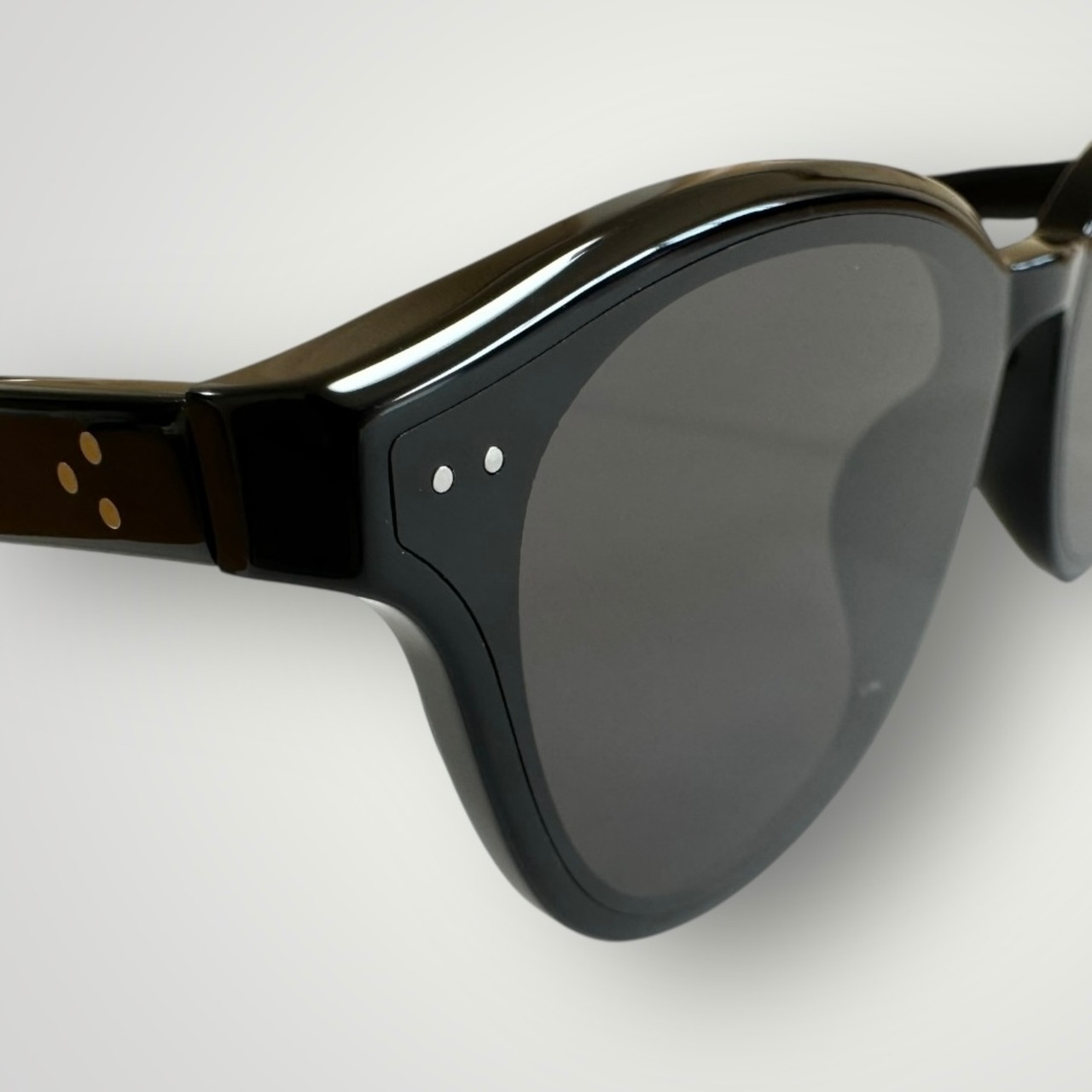 [Premium Acetate Material] Boston Sunglasses - Black / Smoke（46）