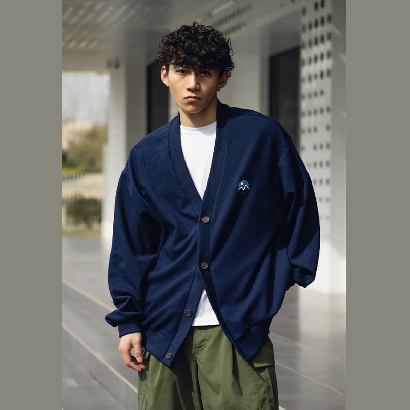 BDCT紺色の定番カラーニットカーディガン【M0016】 | mblueshop