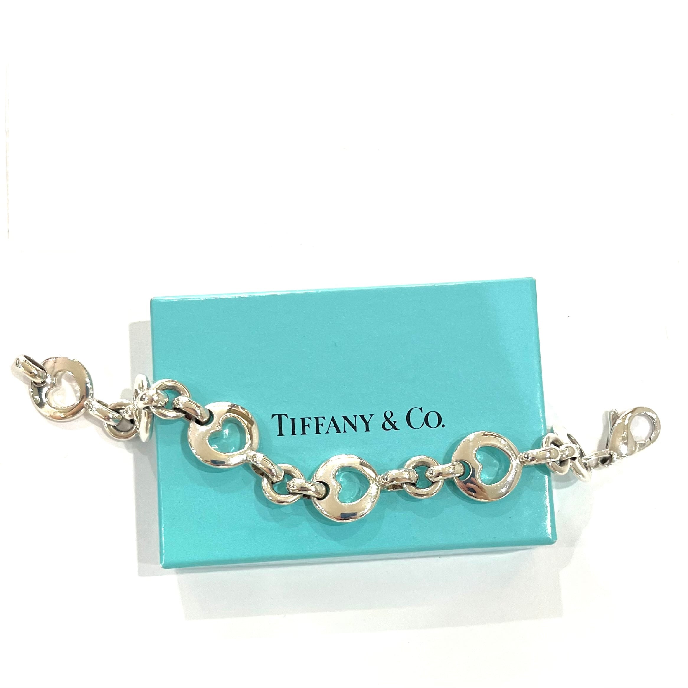 TIFFANY&CO. 】2395 ティファニー ハートペブルリンク オーバルリンク