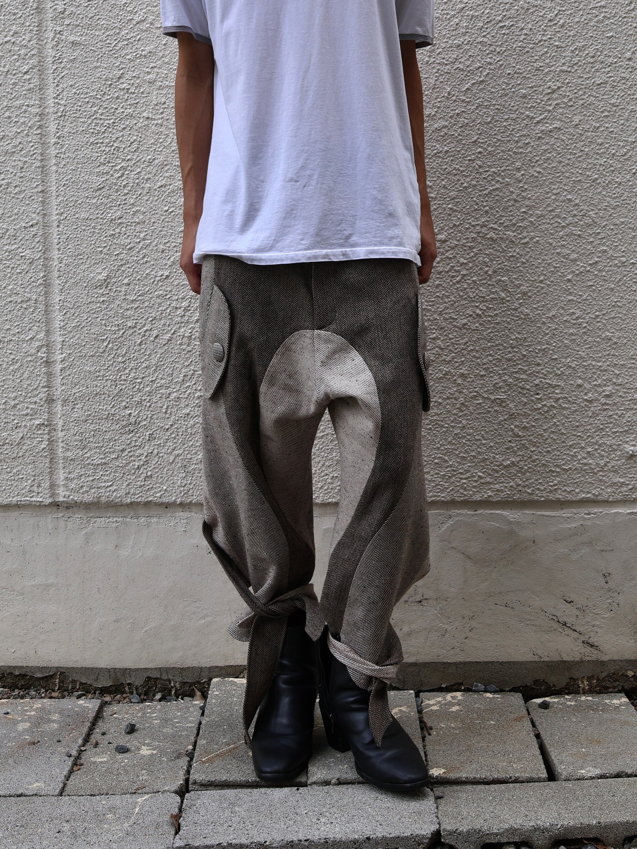 【26aw/joone joonam】herringbone adventure pants