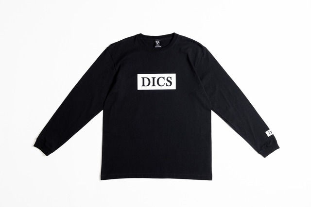 DICS BOX ロゴ ロングTシャツ　ブラック