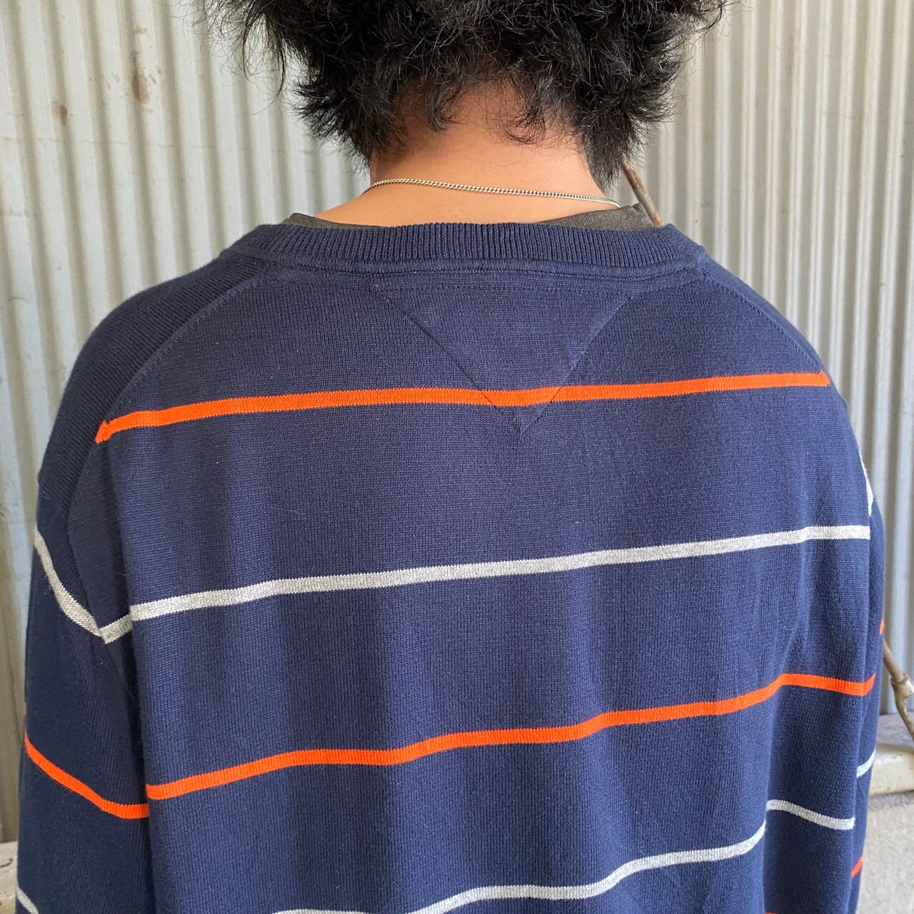 TOMMY HILFIGER トミーヒルフィガー ボーダー ニットセーター メンズ 