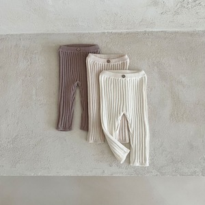 ベビー　韓国風　リブ   レギンス