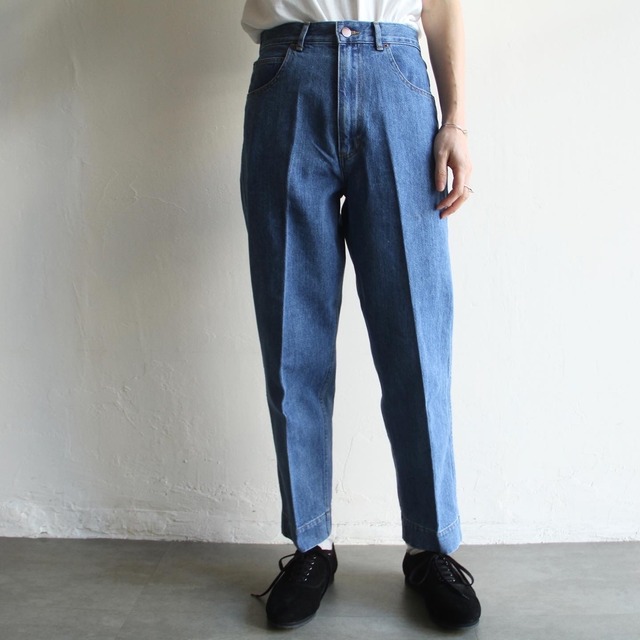 PHEENY【 womens 】rayon ombre check 2tuck slacks