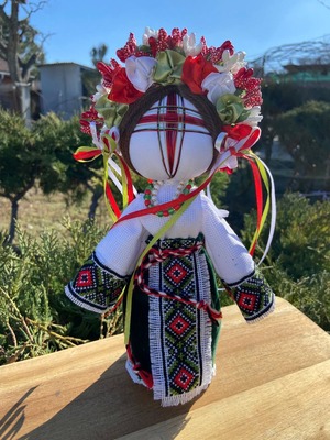 UA.Designer手作りモタンカ 25cm（ウクライナの御守り）