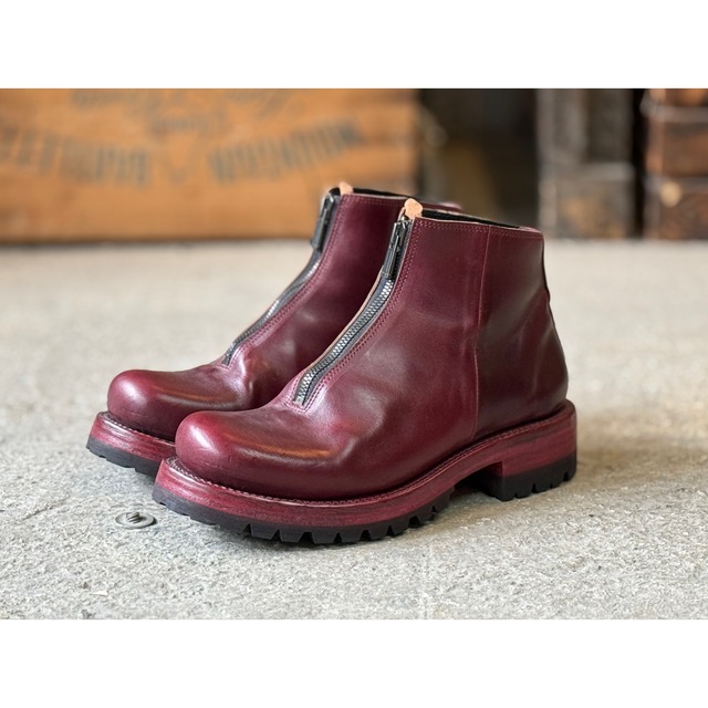 M50-L4'BLR3FS-HF1100-DBstitch_front zip boots_size42