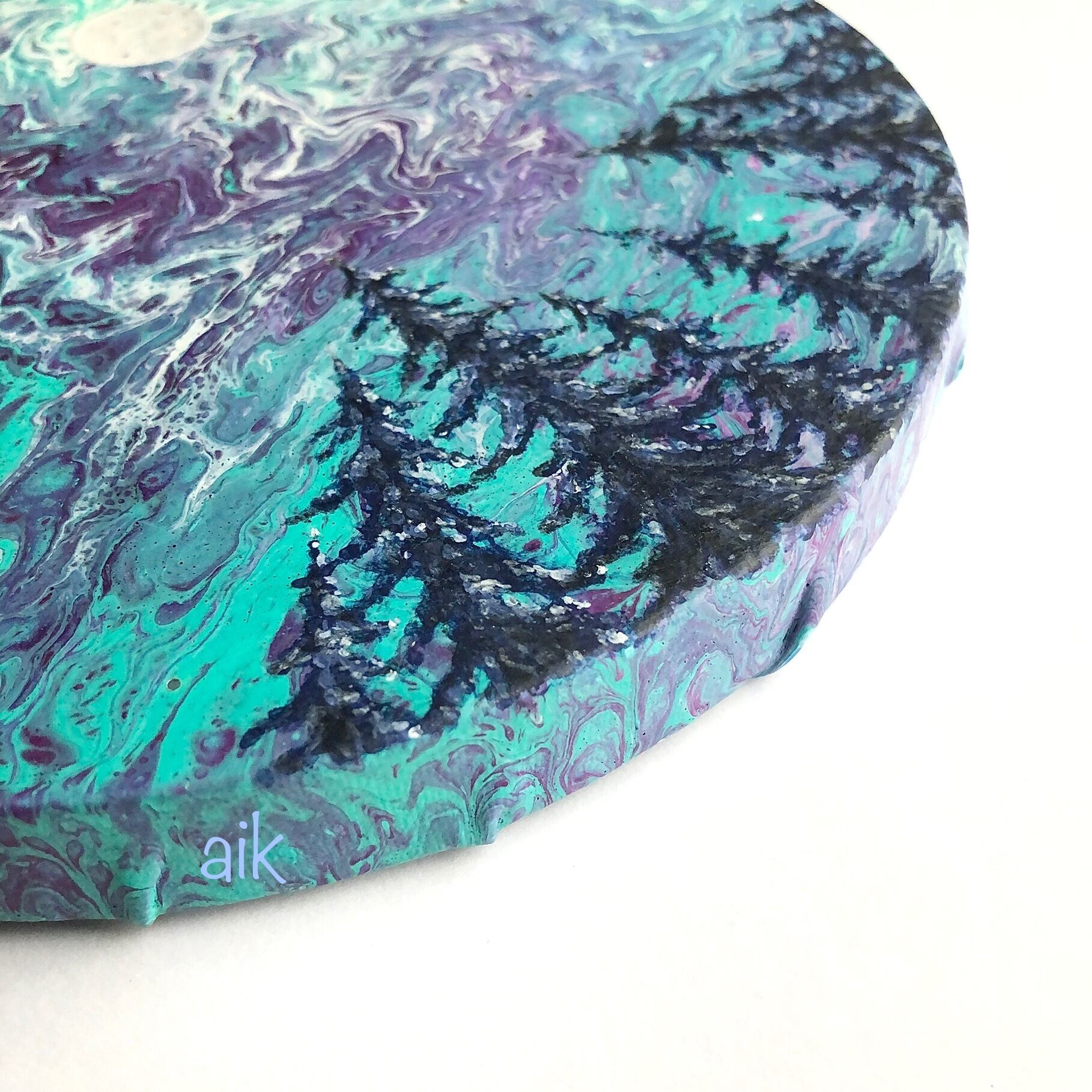 フルイドアート『 Starry Moon 』 | ARTIRIE art studio *☽ by AiK