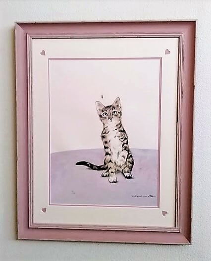 斉藤善貴「くも」 リトグラフ 5/50 額縁外寸47.3x58.8x2.5㎝ 内寸