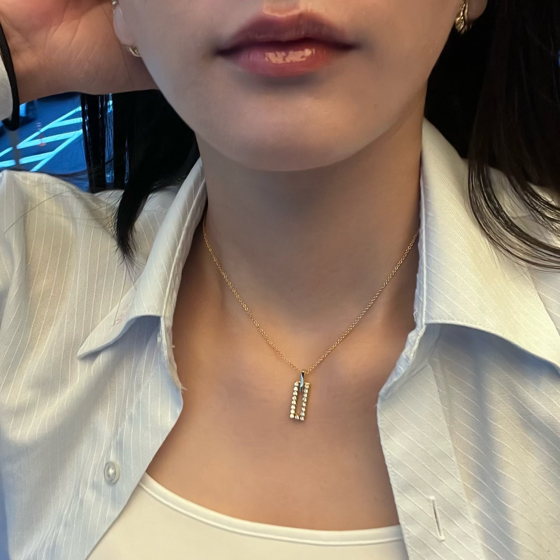 Rectangle necklace