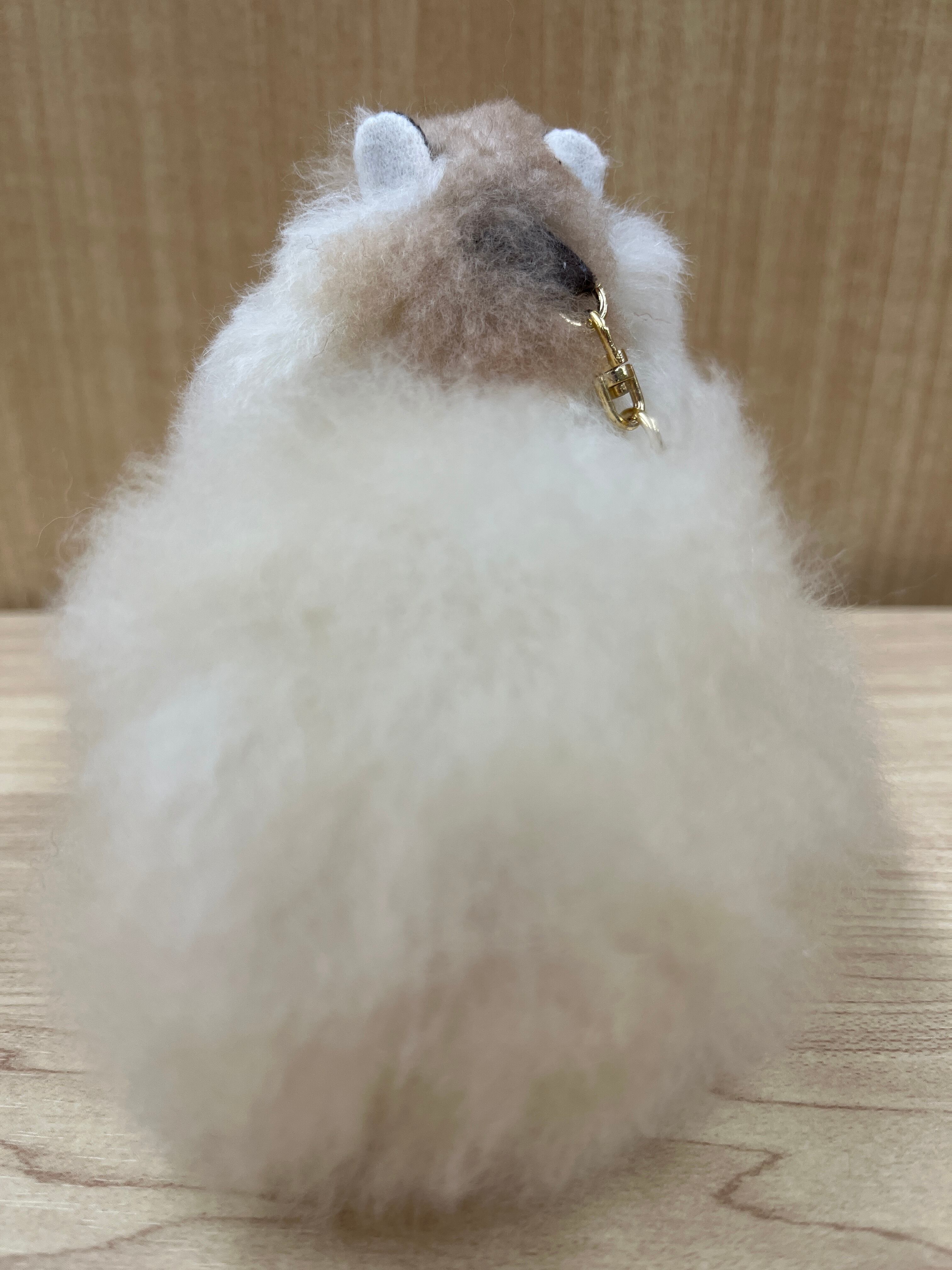 ベビーアルパカキーホルダー モフトップ ベージュ | ALPACA WORLD