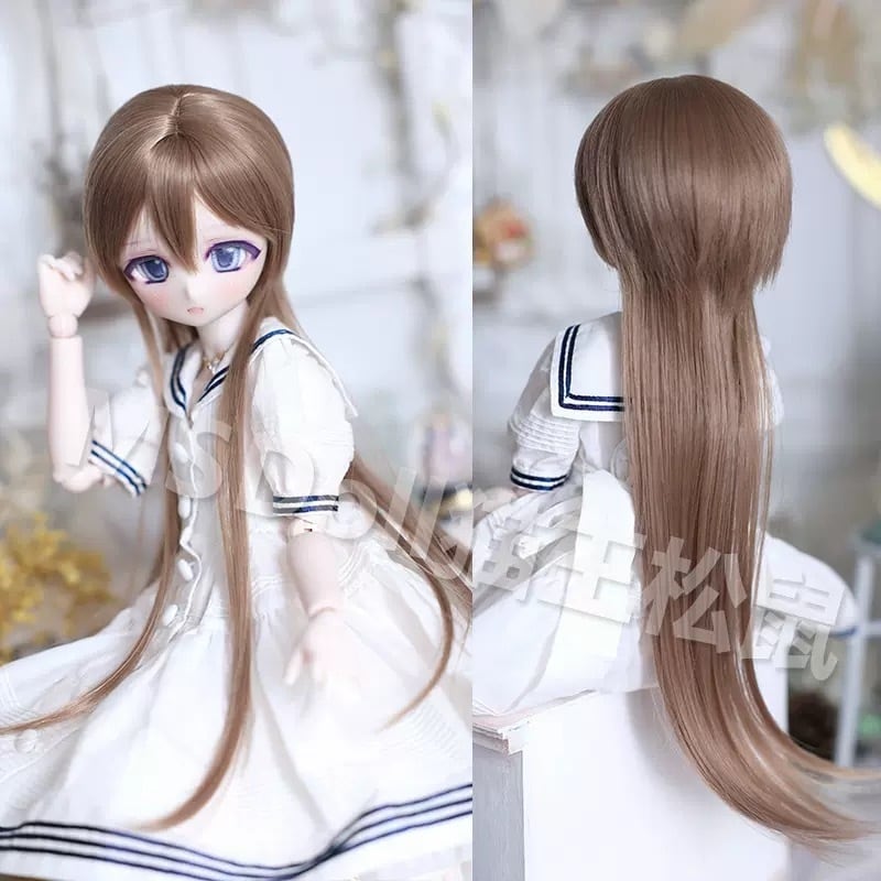 全4色！セットウィッグ BJD 1/3 1/4 MDD KUMAKO かつら 耐熱 ヘッド