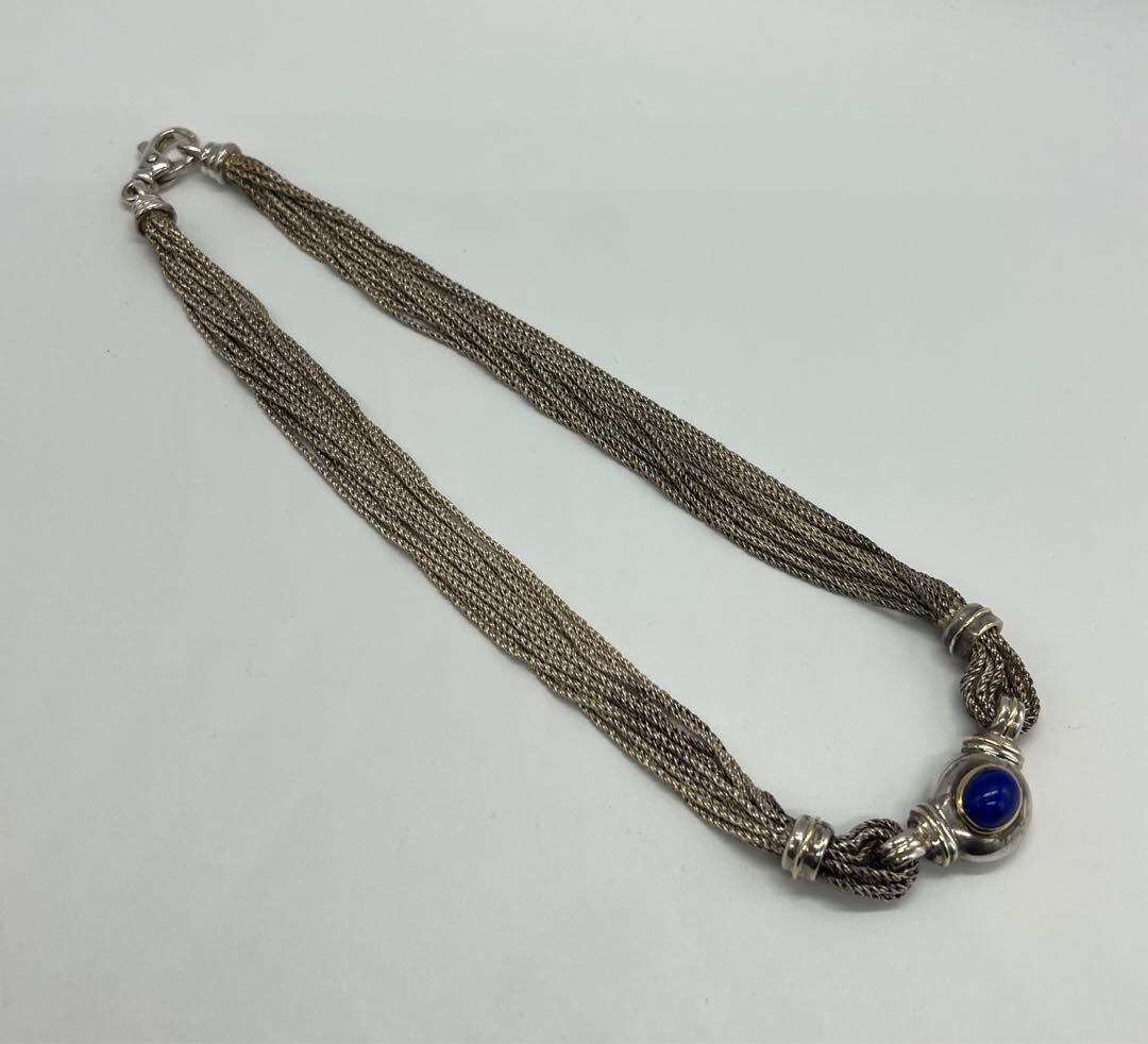 ティファニー TIFFANY マルチストランド ネックレス ラピスラズリ 希少