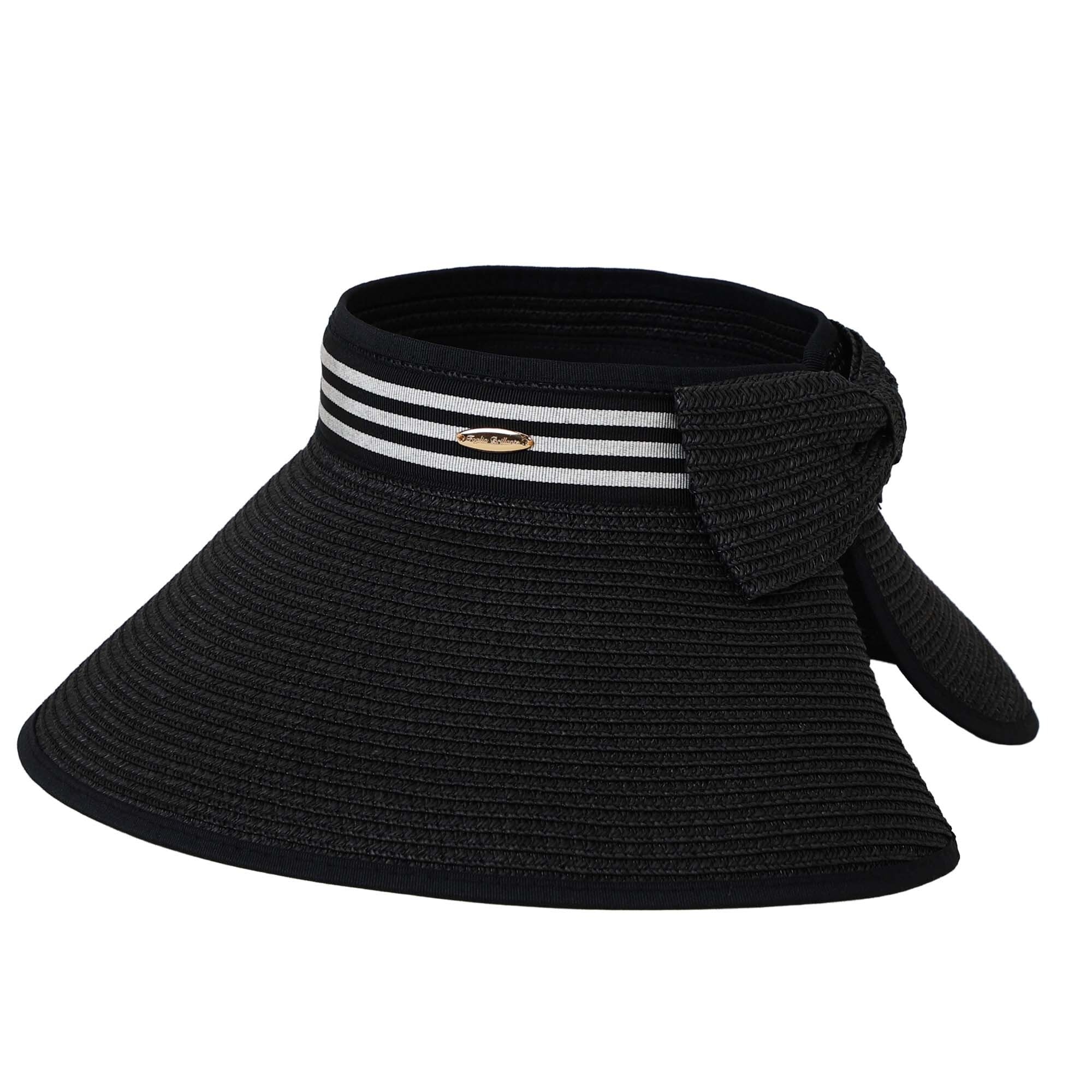 FBAL-SV40　くるくるサンバイザー（ボーダーリボン）