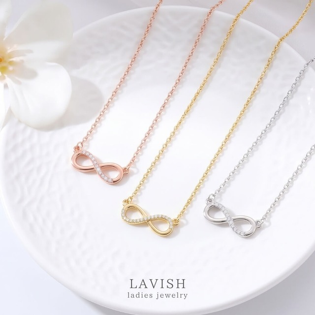 インフィニティモチーフ ネックレス ｜ 上品 レディース