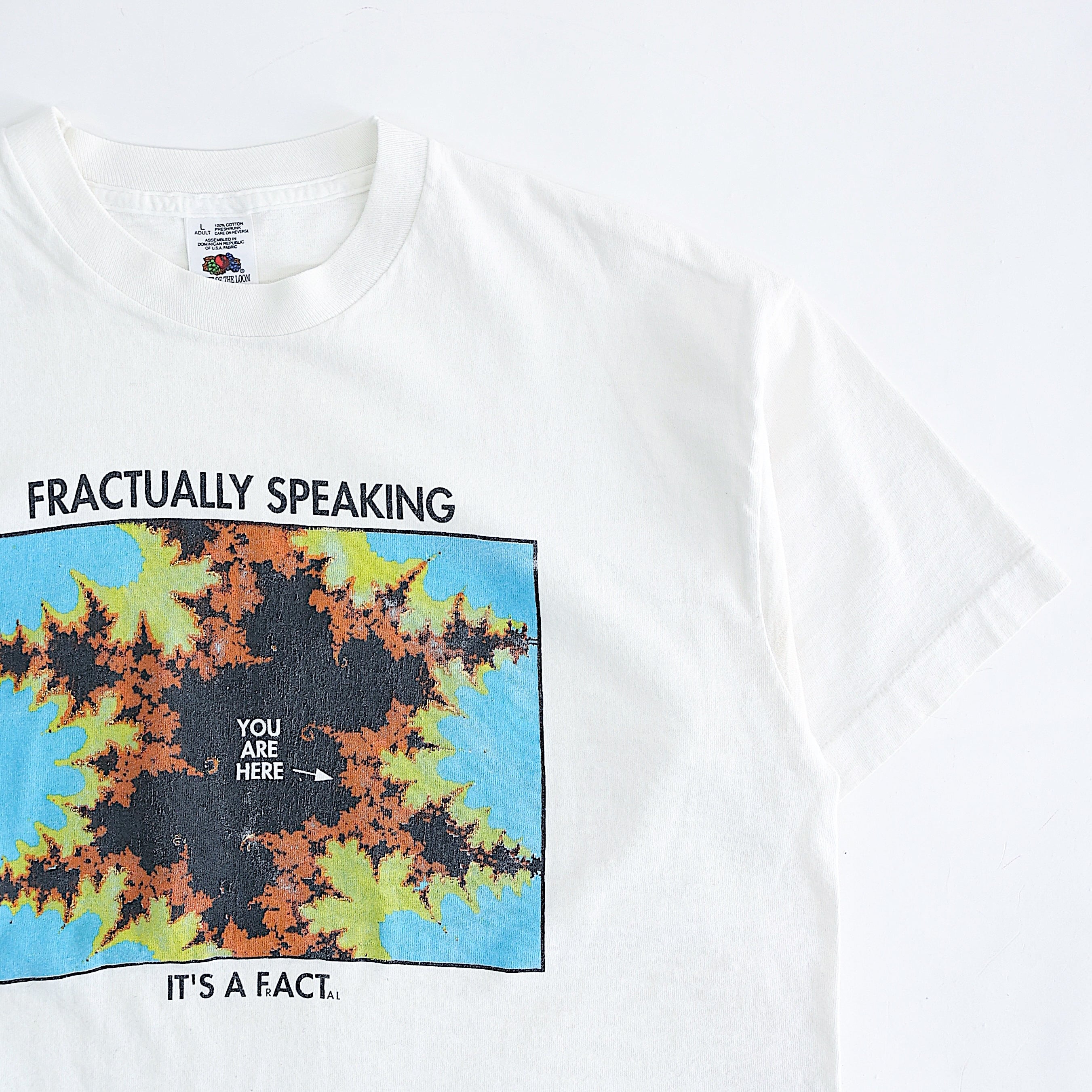 90s FRACTAL IT’S A FACT DESIGN ART Tシャツ FRACTAL IT'S A FACT DESIGN ART TSHIRT | CLIMB SENDAI