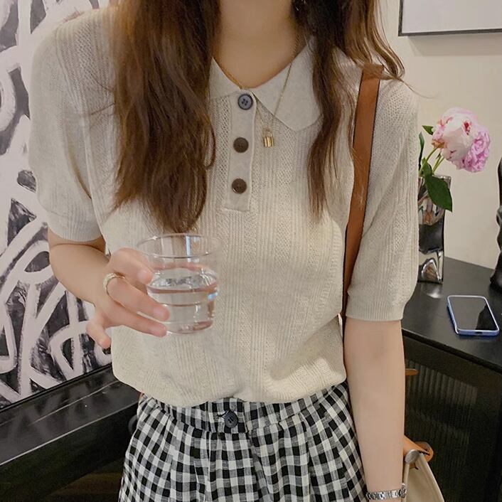 relax polo kint tops