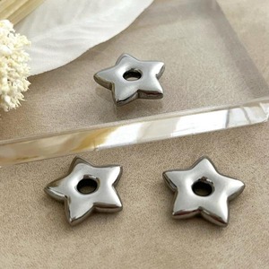 ステンレス製スターチャーム/星/パーツ