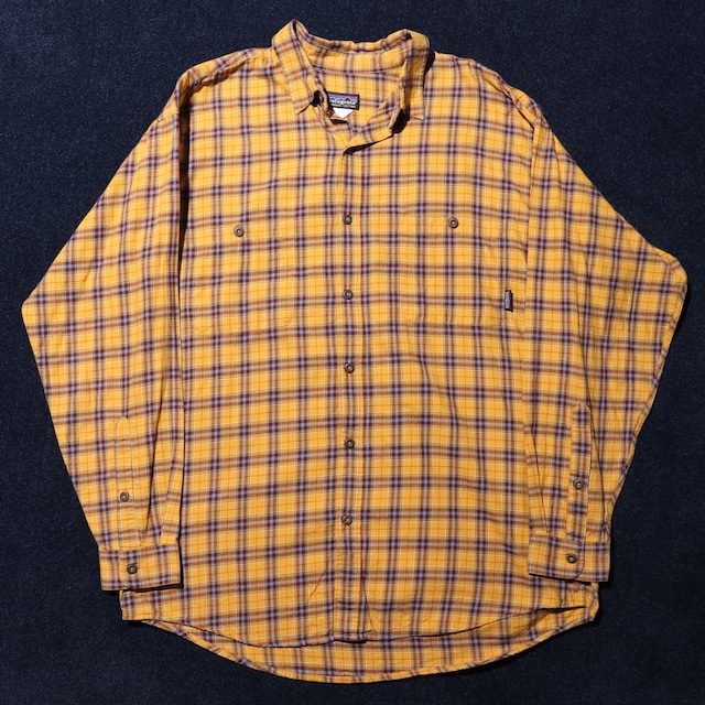 美品 L 04年 ルーマニア製 Patagonia L/S Flannel Shirt パタゴニア 長袖 チェック ネルシャツ