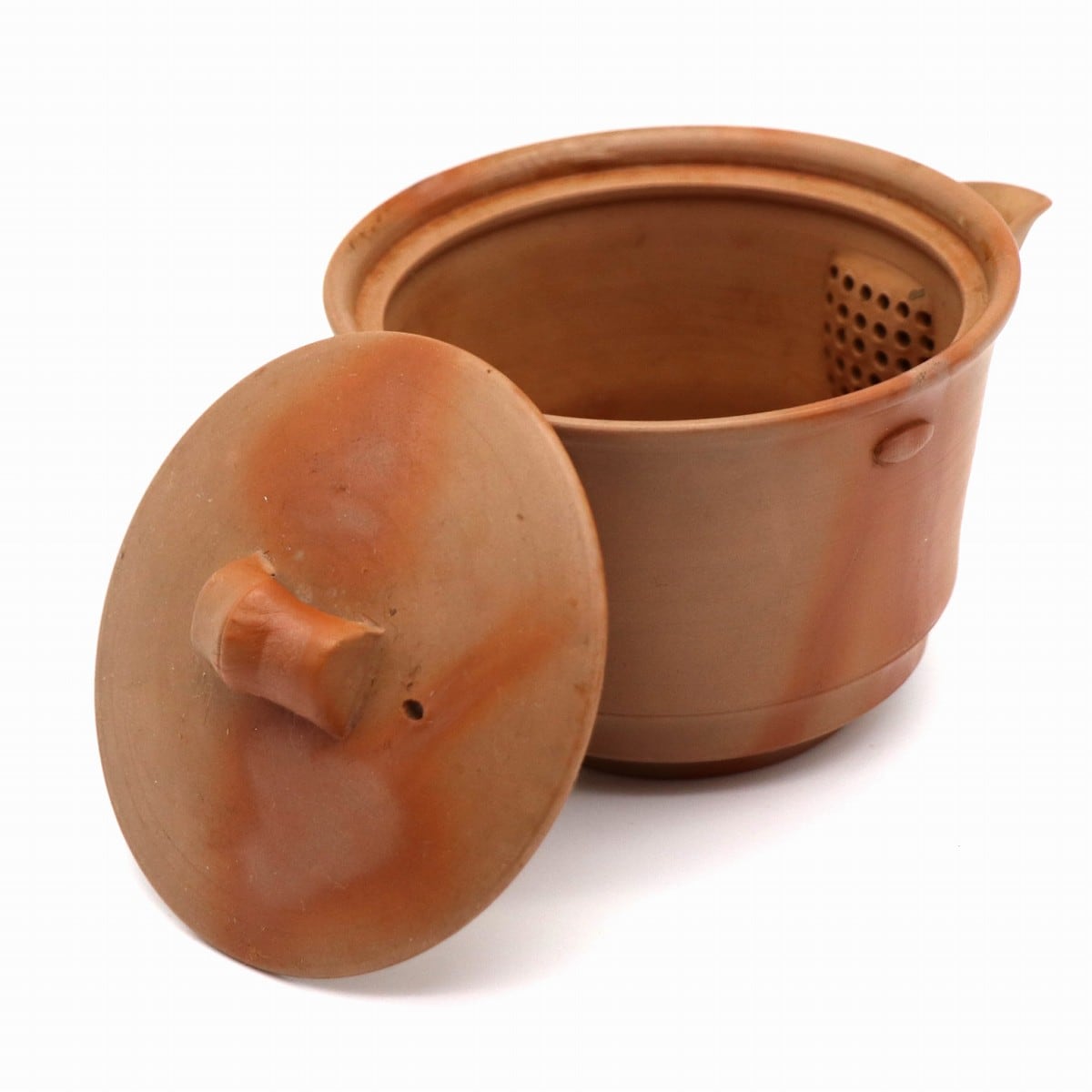 備前焼・木村陶峰・宝瓶急須・湯呑6個・煎茶器セット・No.200926-025 