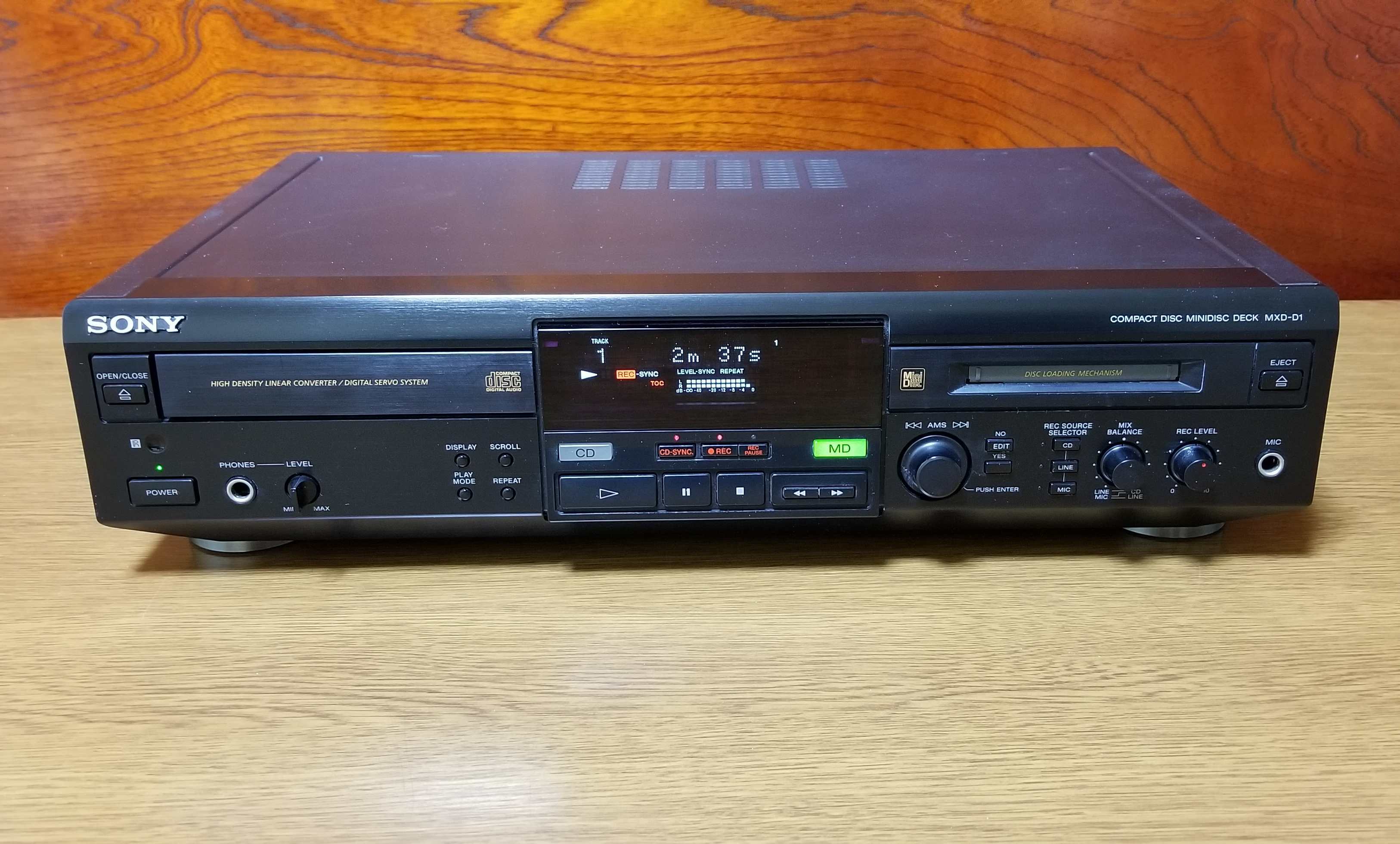 SONY MXD-D1 CD/MD コンビネーション・デッキ 完動品 動作保証 | MTR