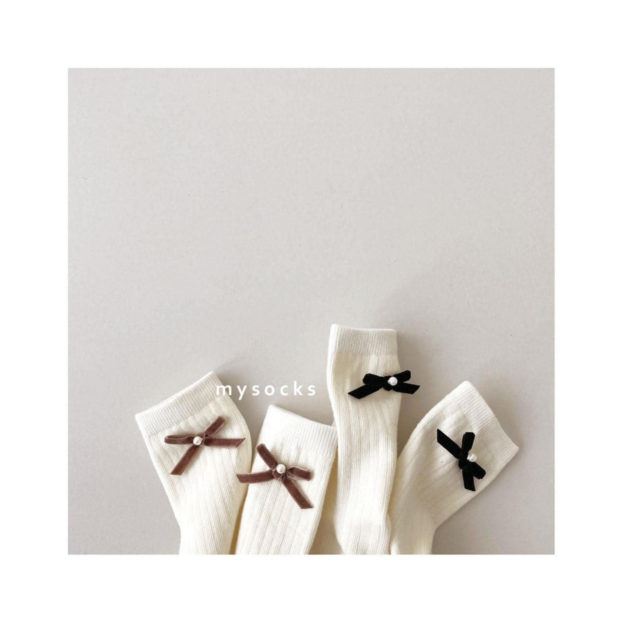 red bean butter socks set