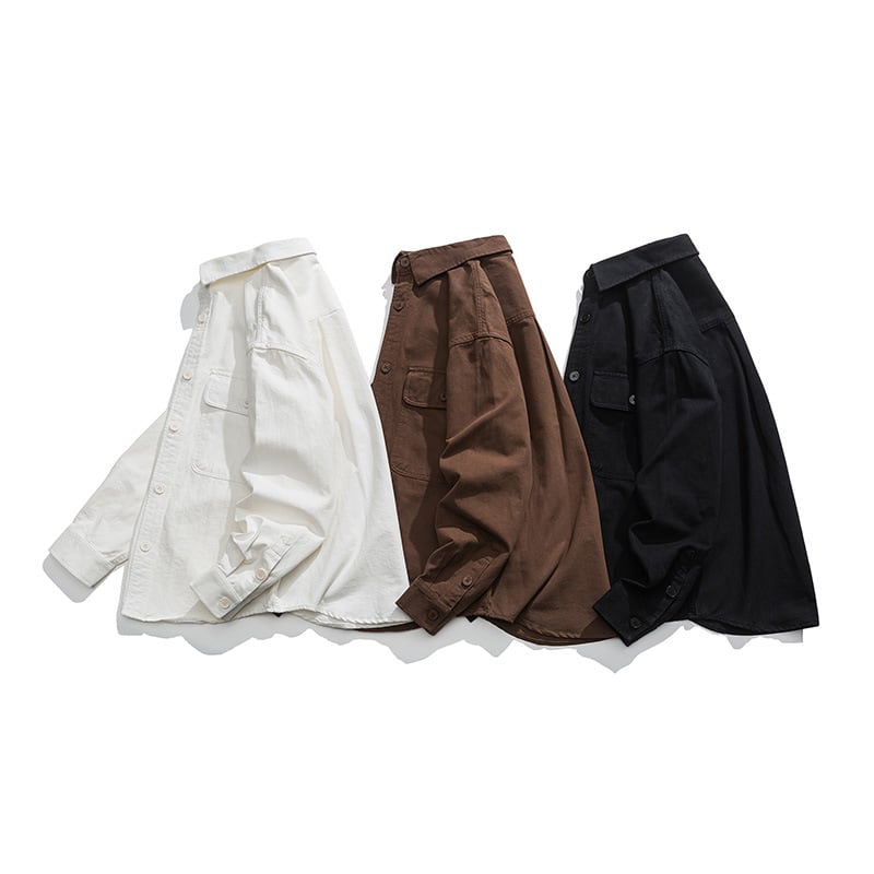 コットンツイルシャツジャケット / Cotton Twill Shirt Jacket