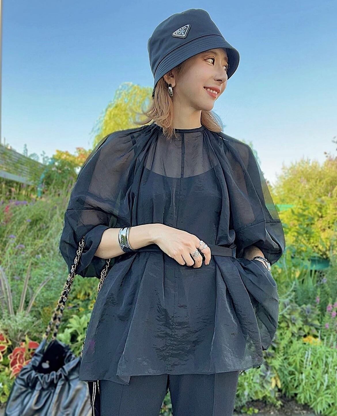 3size / パフスリーブシアーブラウス