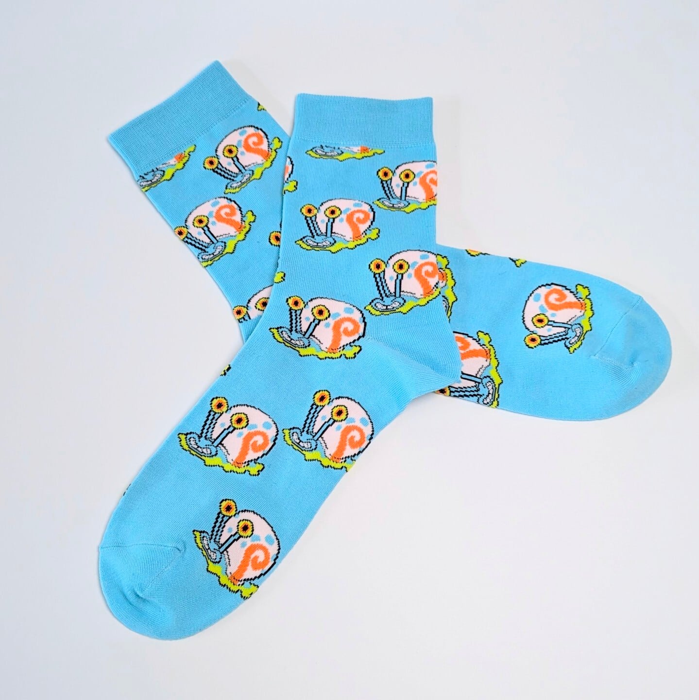 ♧【 crew socks / クルーソックス 】SpongeBob SquarePants ( スポンジボブ ) / ゲイリー 靴下 / ソックス〚アメリカン雑貨 アメトイ〛