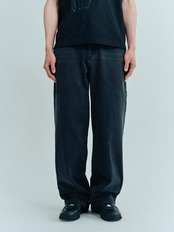 Washed Wide Straight Denim