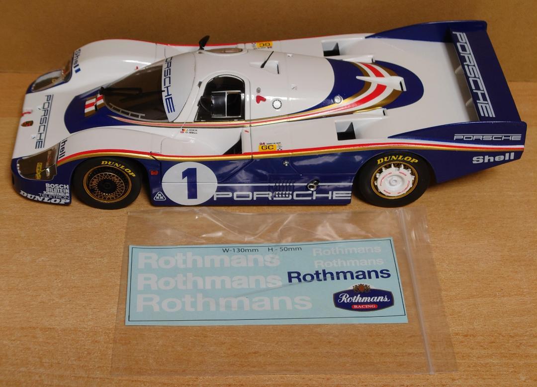 1/18 ポルシェ 956LH ロスマンズ ル・マン1982優勝 #1 デカール 1/18 ポルシェ 956LH ロスマンズ ル・マン1982優勝 #1 デカール