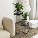 フラワースタンド プランタースタンド N字スタンド ３色展開 白 黒 ライトグリーン おしゃれ インテリア リビング 玄関 バルコニー ガーデニング 庭園