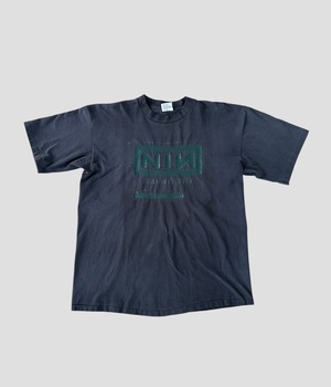 -Nine Inch Nails- Vintage 90s XL Nothing Print T-shirt made in USA