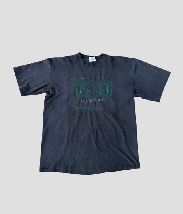 -Nine Inch Nails- Vintage 90s XL Nothing Print T-shirt made in USA