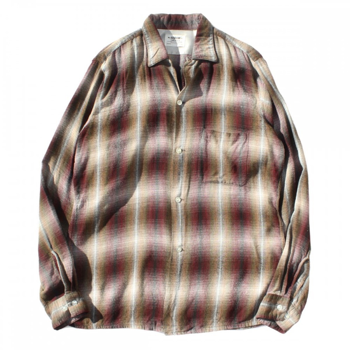 Vintage L / S Loop Color Rayon Shirt [ARROW CHEVELLA] [1960s-] BR 