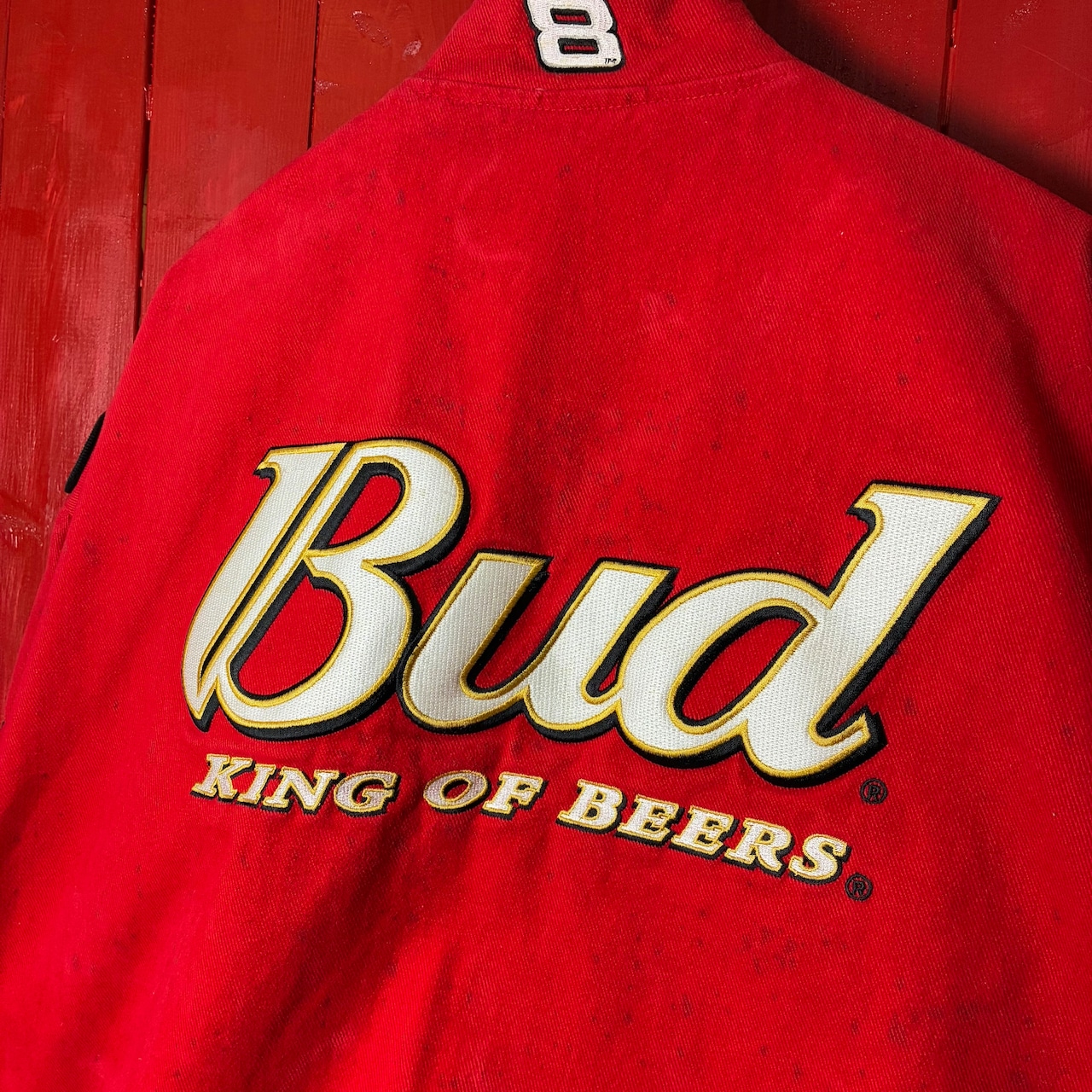 CHASE by JH Budweiser レーシングジャケット　赤　フルデコ　XL