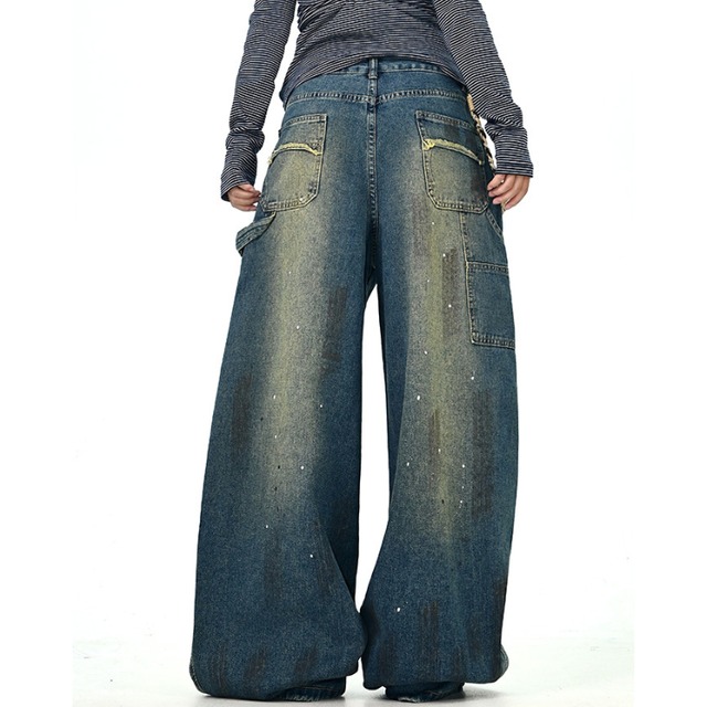 washed painted denim　ウォッシュドペイントデニム　J1323