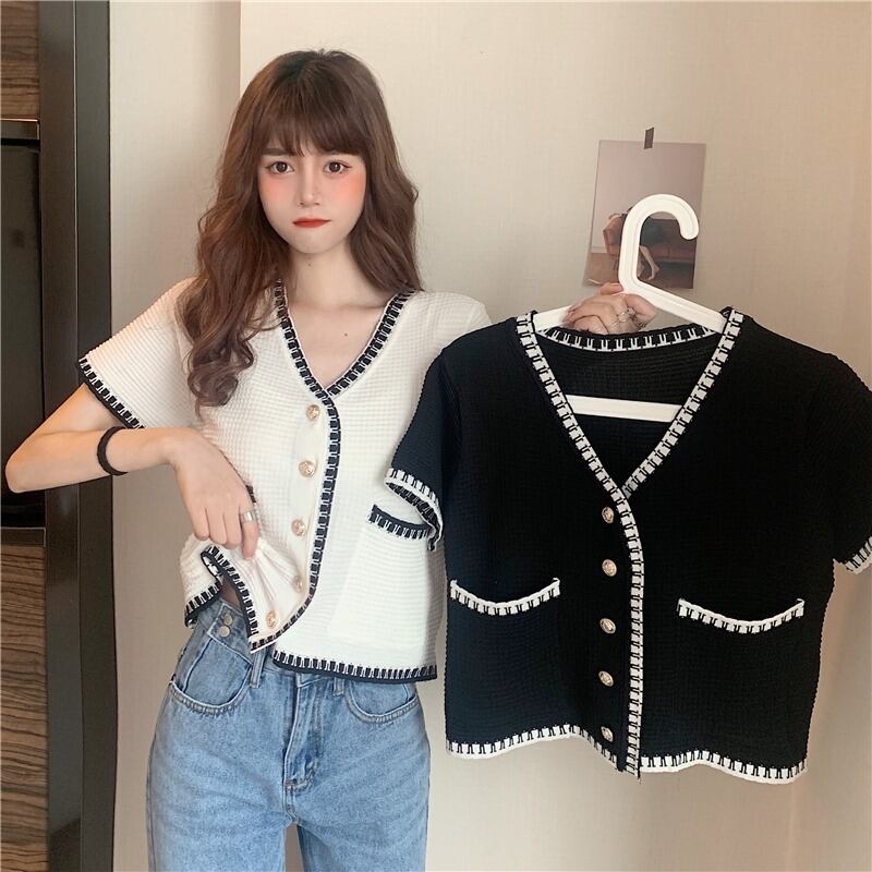 ショートセーター レディースサマー薄手ホワイトカーディガントップス 夏物 シルク YY-ファッション30209914123