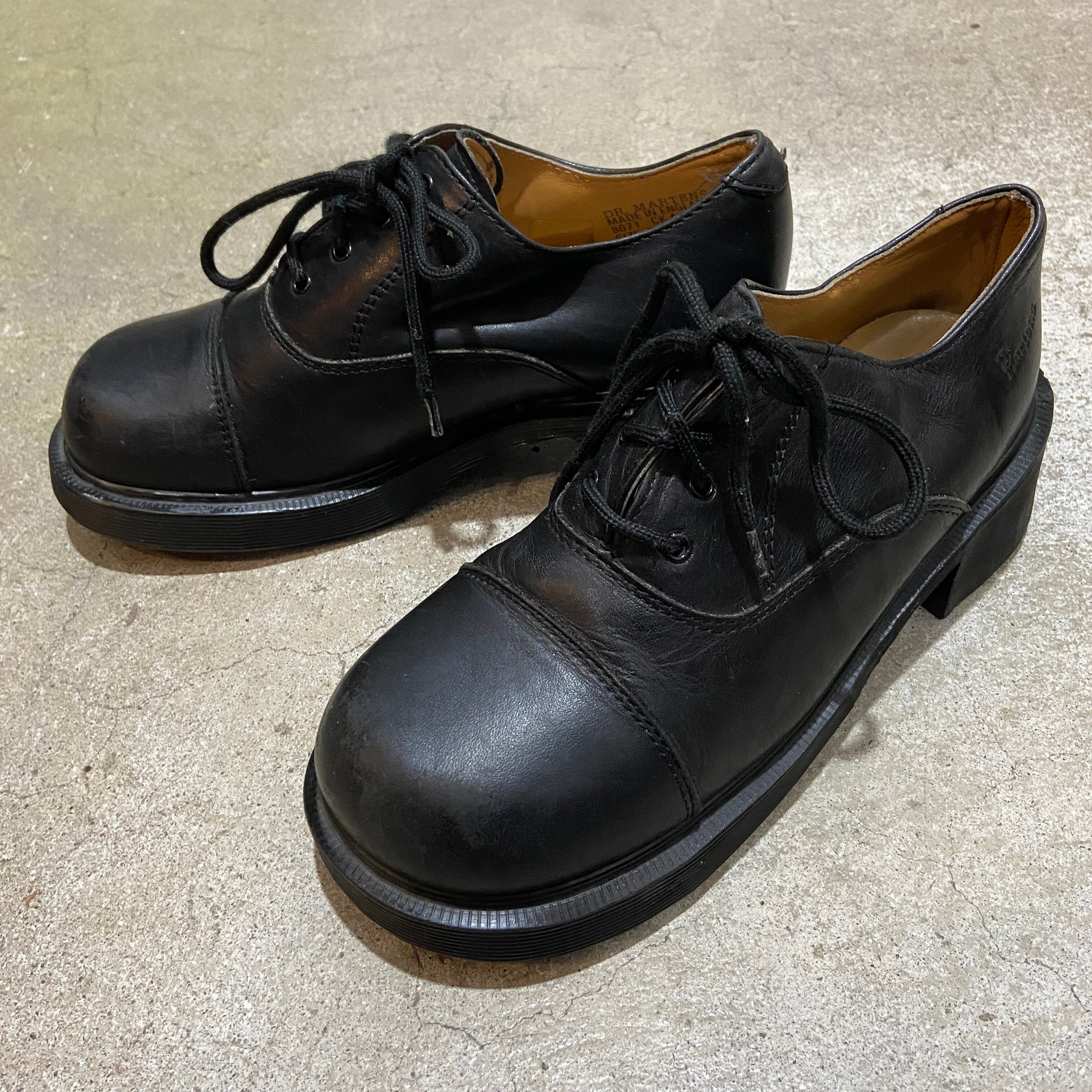 『送料無料』イングランド製Dr.Martens 厚底レザーシューズ　黒　UK5 | 古着屋 Uan powered by BASE