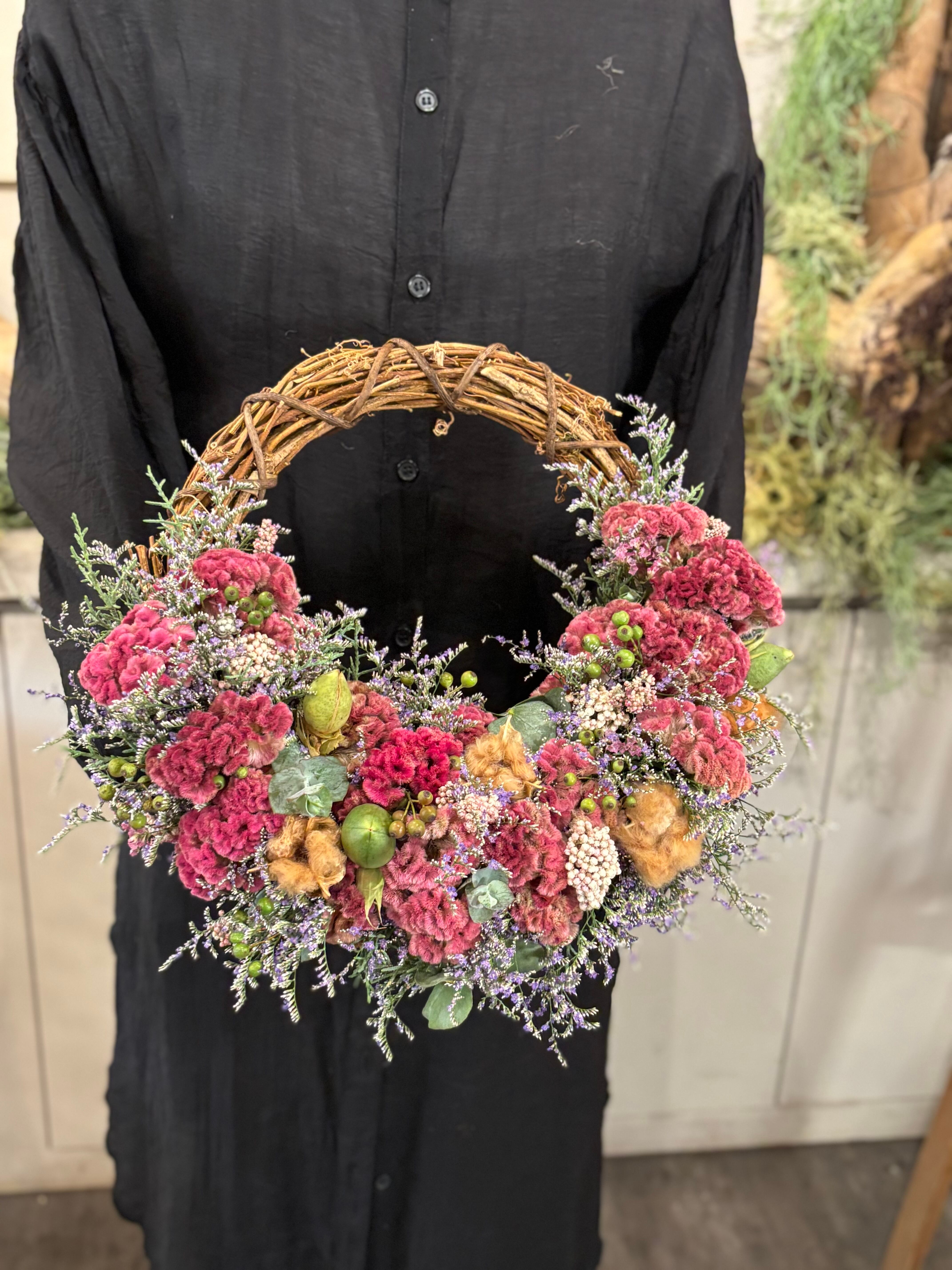 フラワーページ Japanese Florals in Orange - Digital Paper Collection 12x12