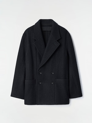 LEMAIRE SHORT DB COAT BLACK CO1166 LF1700
