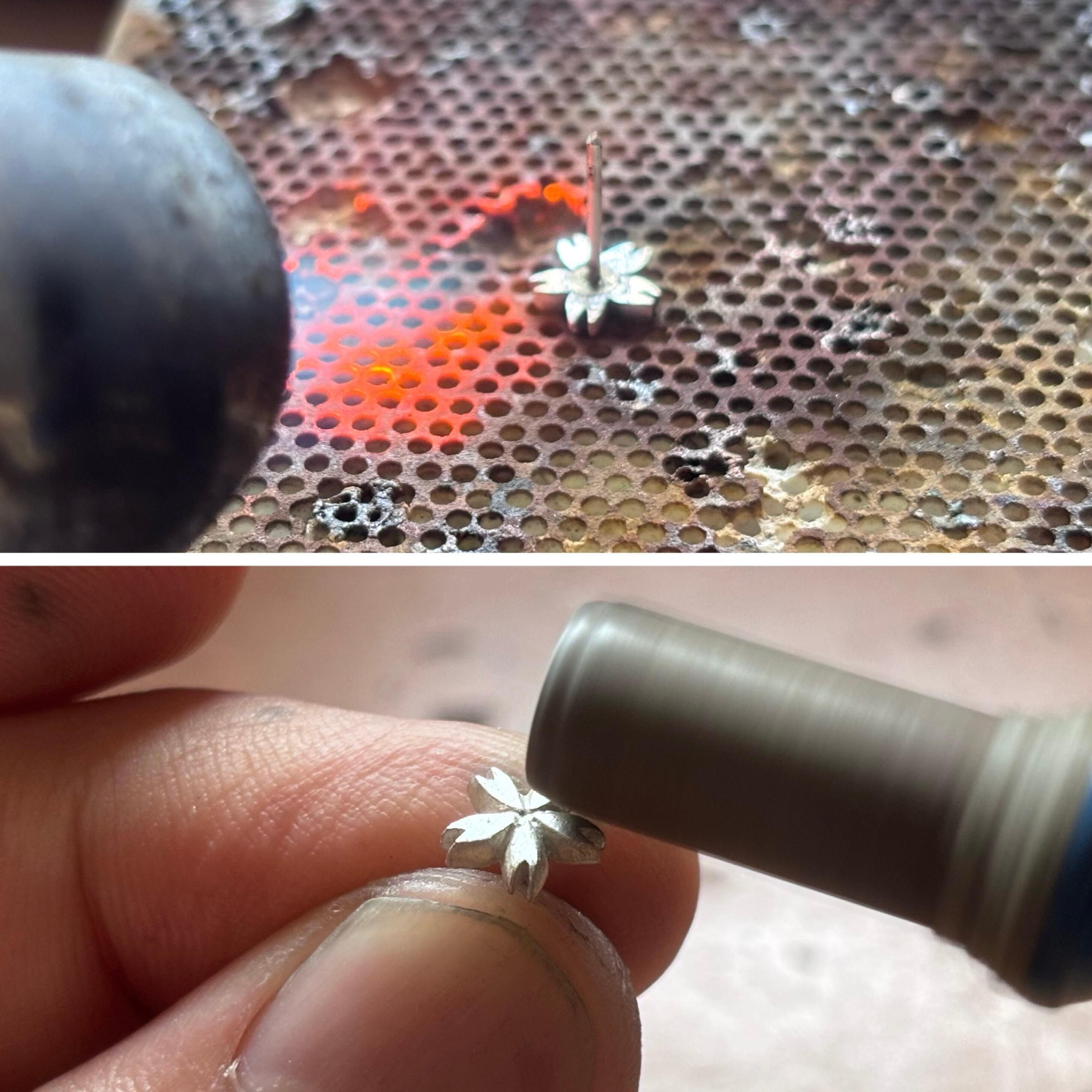 桜ピアス シルバー925 片耳用 | セカンドピアス つけっぱなし | V系