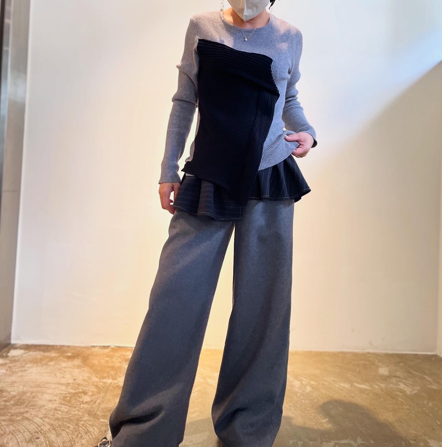 エイミーロウ Eimee Law アシメデザインリブニット | Sister by ParisLagar