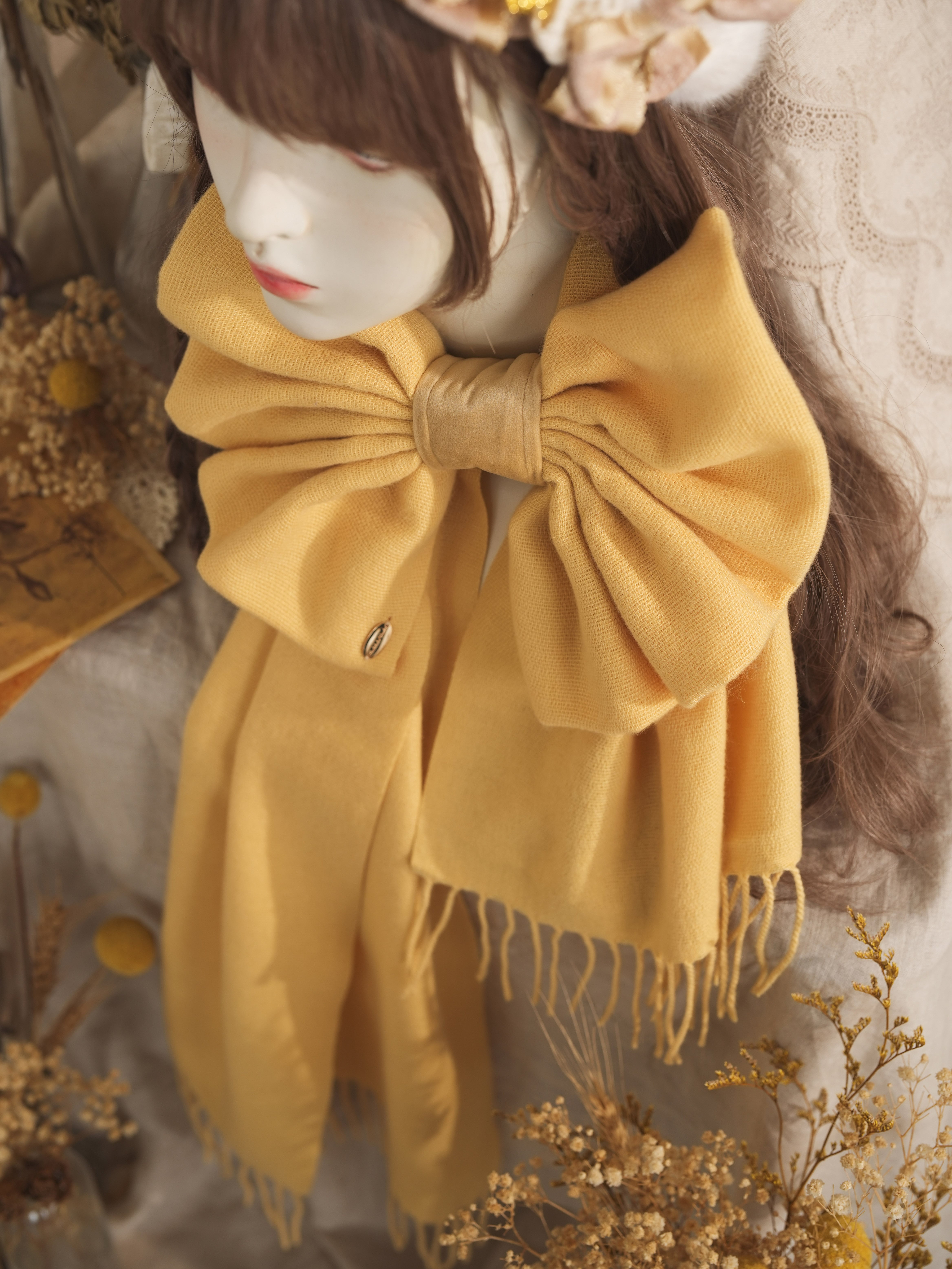 アイシング・フリル ラッピングリボンマフラー | HoshibakoWorks