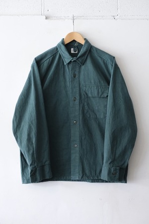 N.O.UN HARD SHIRT　Green,Navy