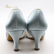 社交ダンス 衣装 スタンダード 22 1/2CM 靴 シューズ ケントダンス レディース ブルー系 水色 Kentdance 日本製 ヒール 舞台 イベント メッシュ 花柄 おしゃれ フォーマル ダンスシューズ