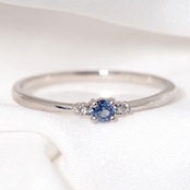 ベニトアイト リング 0.069ct pt900 D0.02ct