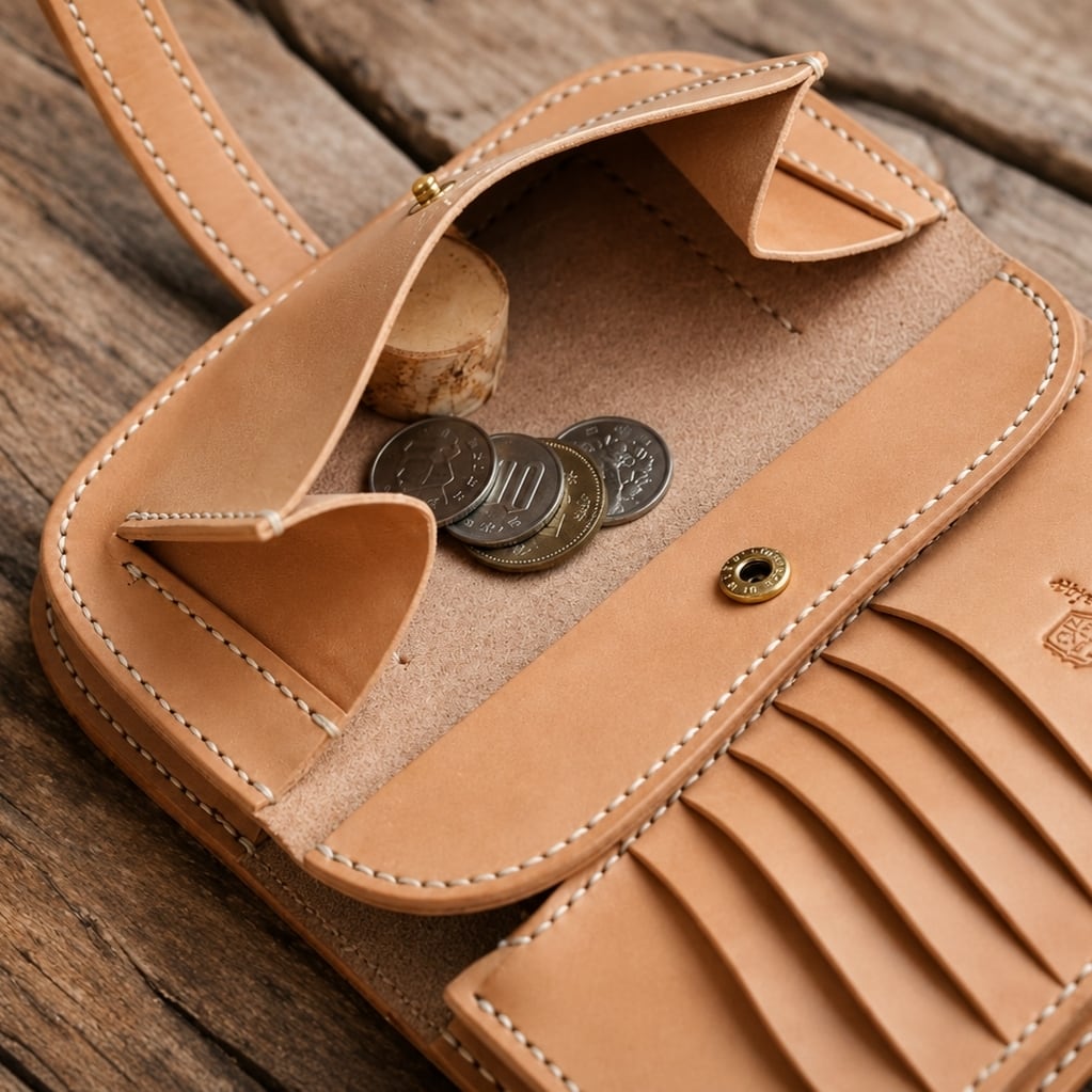 受注製作】本革コンチョ長財布 | Babylonica Leather Craft