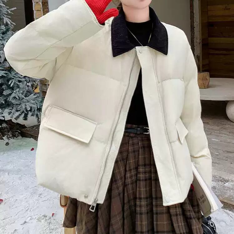 Bicolor down jacket 00263