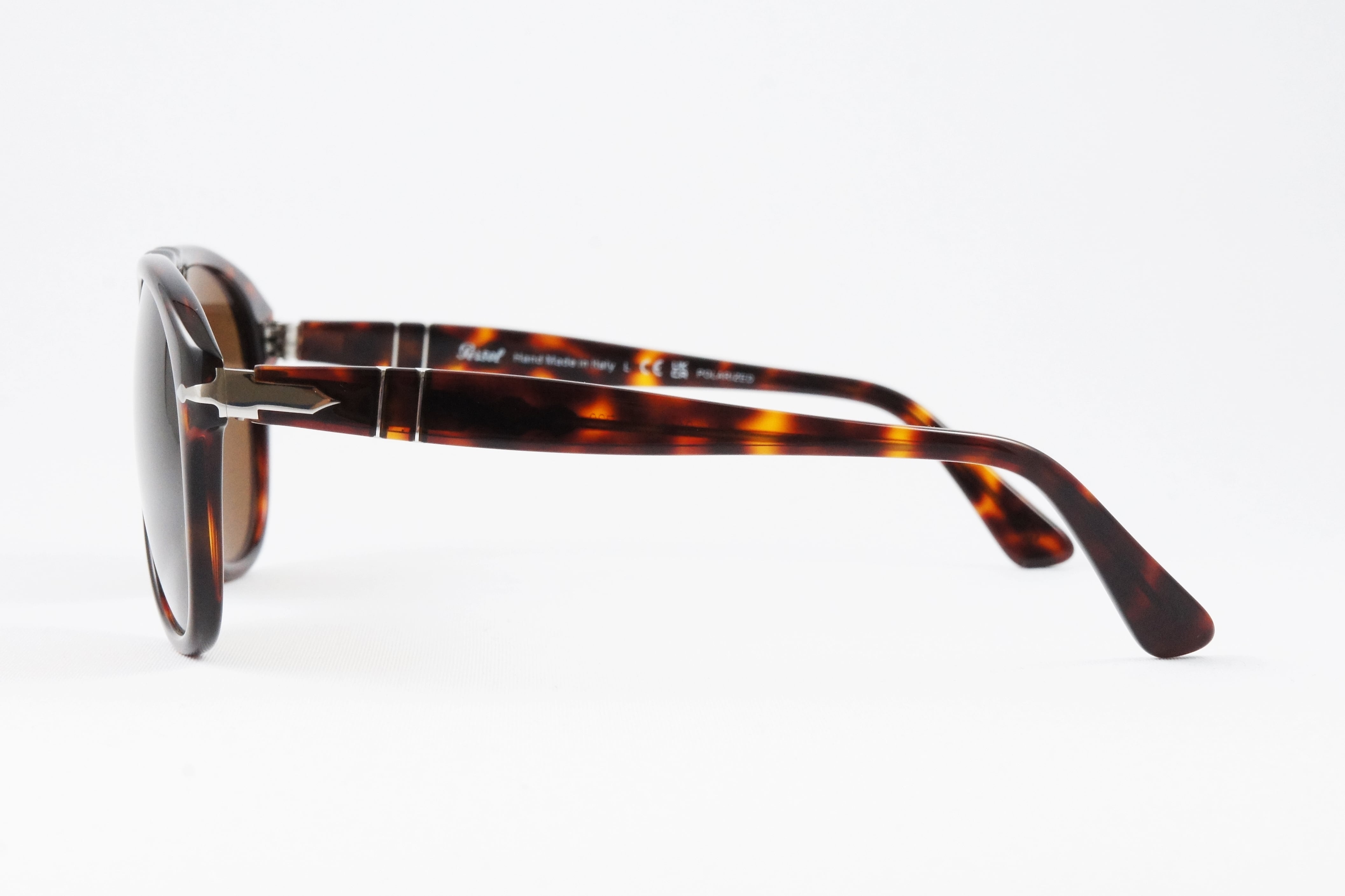 Persol 偏光サングラス Persol 偏光 サングラス 649 24/57 ティアドロップ フレーム おしゃれ